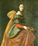 Francisco de Zurbaran st, casilda oil painting artist